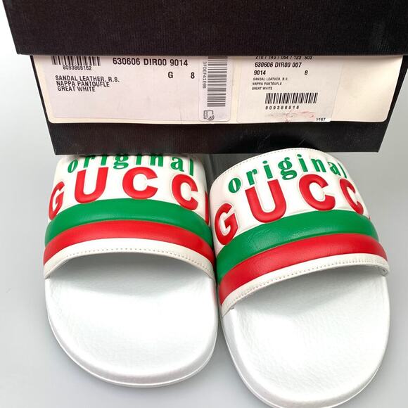 NIB Gucci Original Gucci Slide Sandals Size 8 main image 4